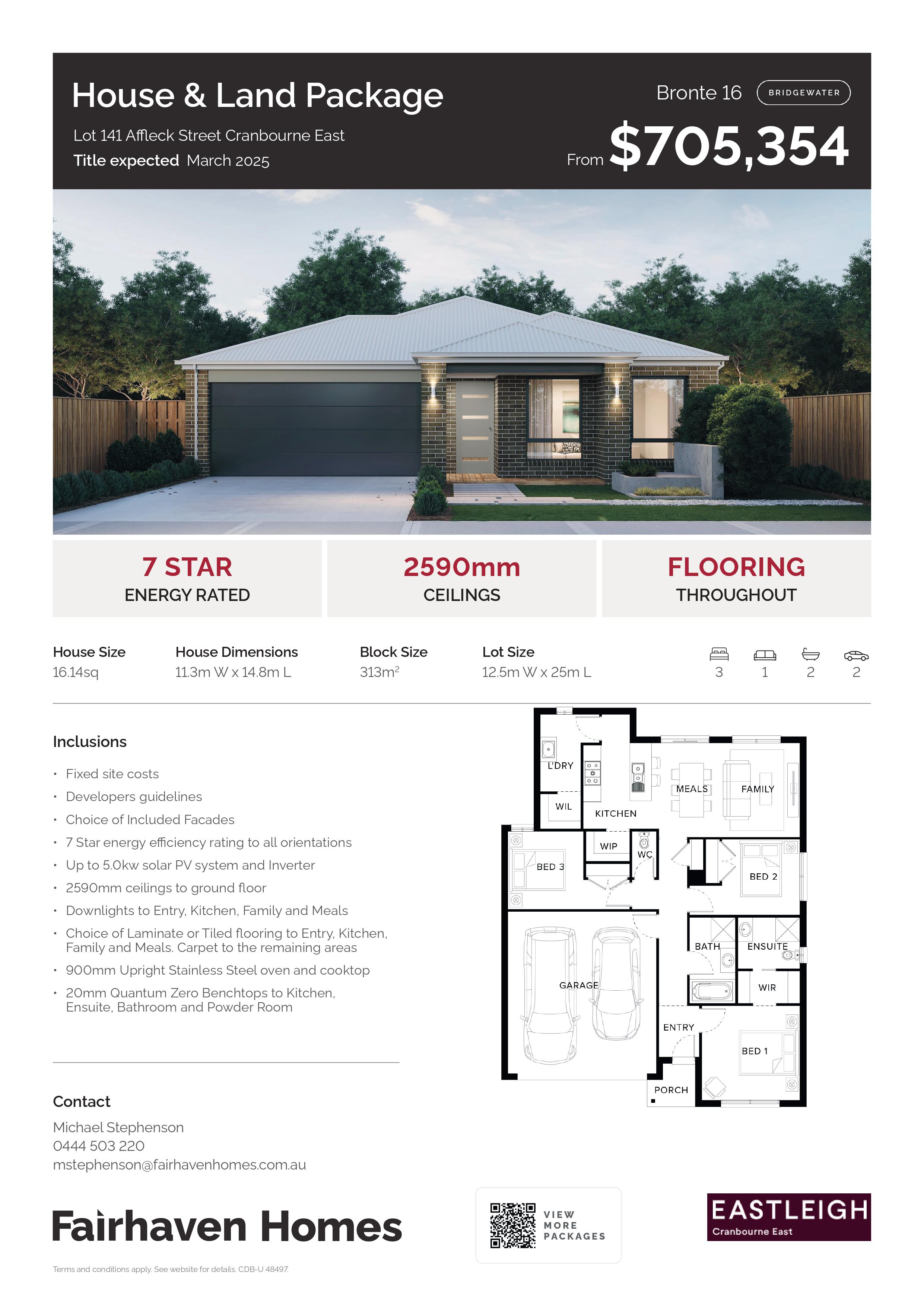 [House & Land] Lot 141 Bronte 16 by Fairhaven Homes Eastleigh